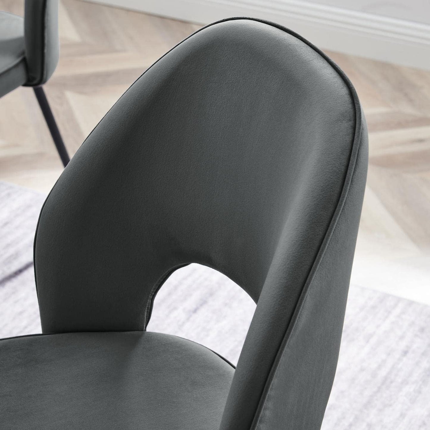 Modway Silla de comedor Nico Performance, color negro y gris