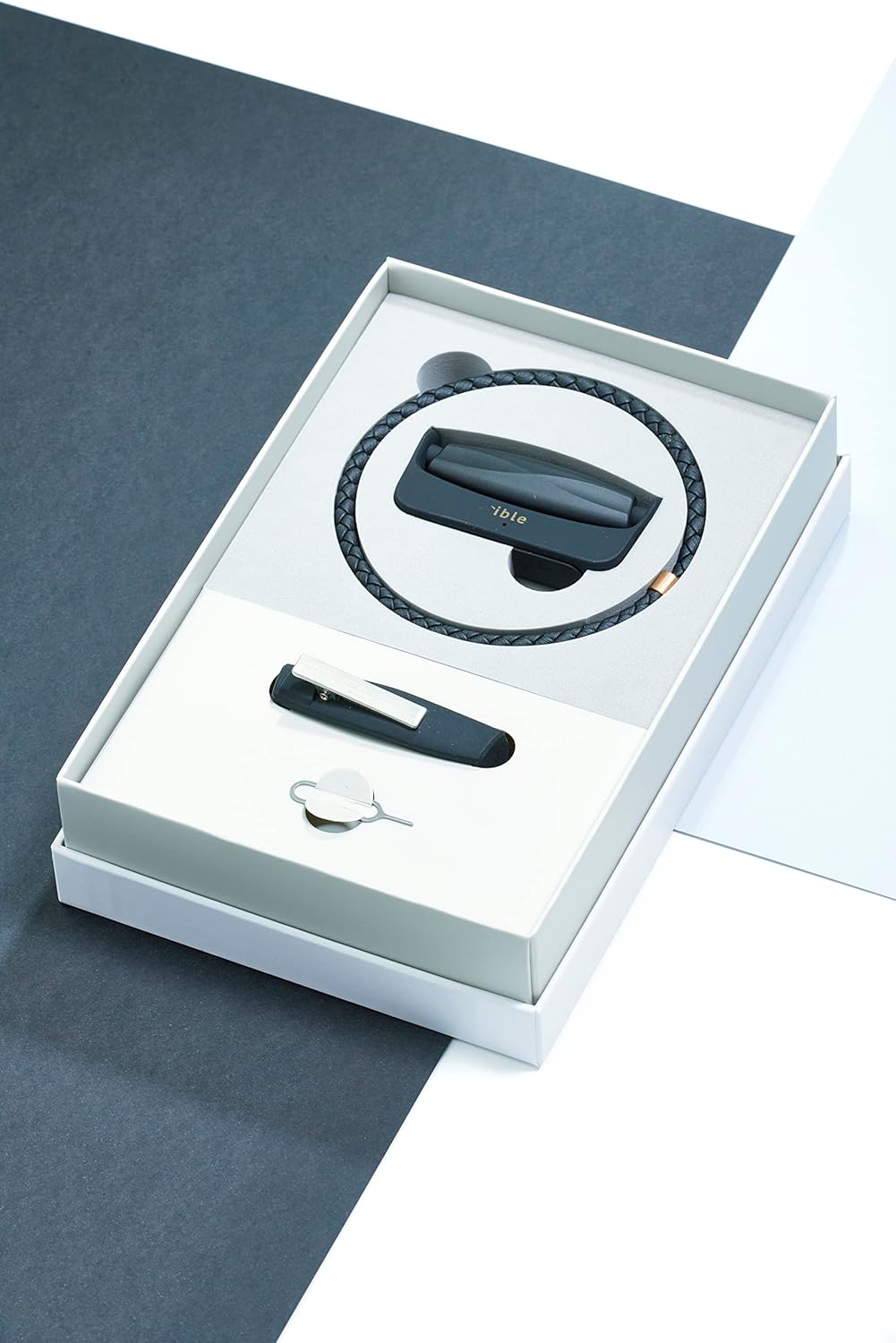 Purificador de aire iónico portátil (17.7 pulgadas, negro) Collar de titanio y