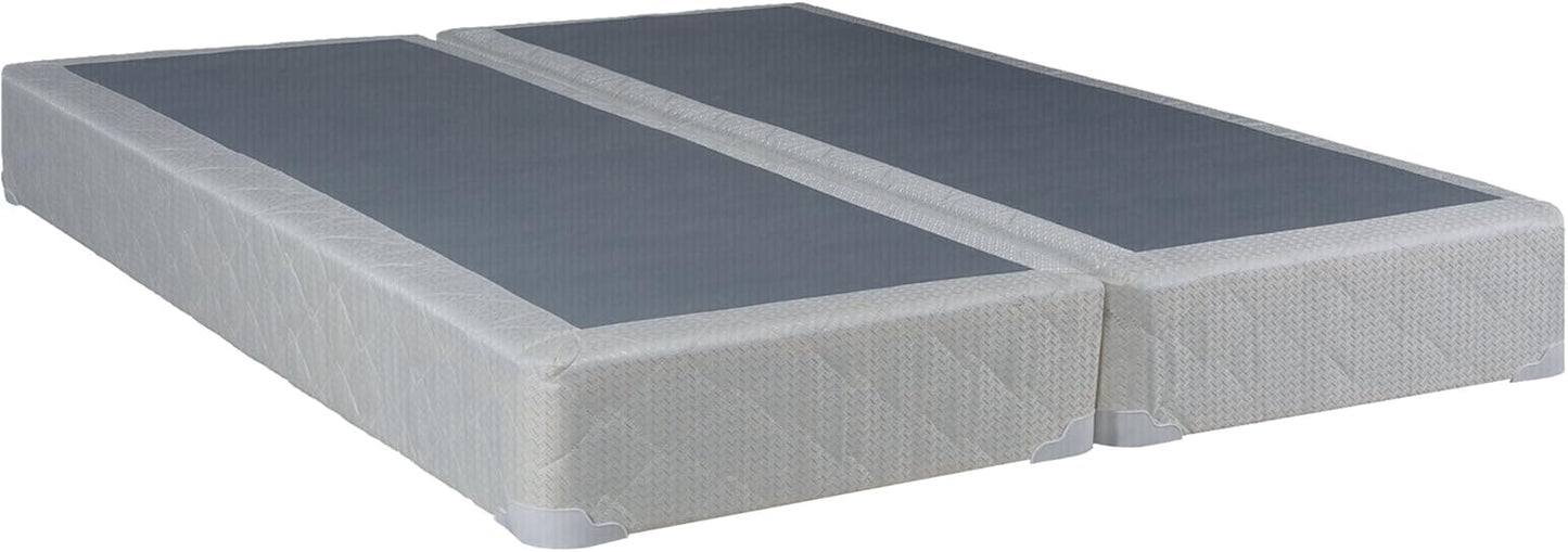 Base tradicional de madera dividida de 4 pulgadas para colchón, tamaño