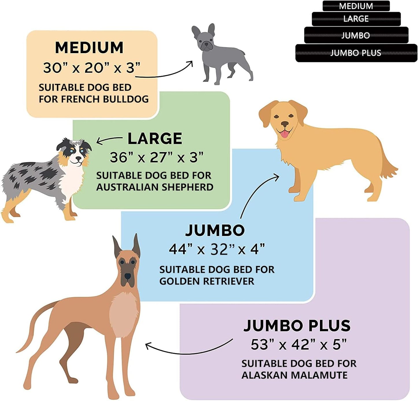Fundas para cama de perro para perro de 44 pulgadas de largo x 32 pulgadas de