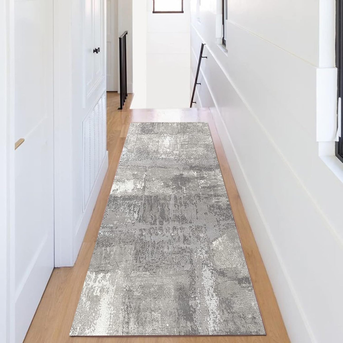 Alfombra larga para pasillo, antideslizante, lavable, alfombra estrecha para