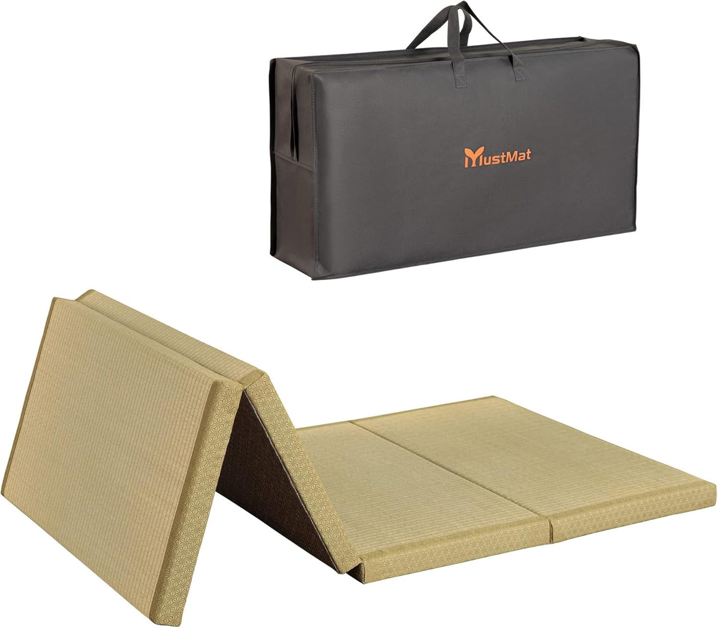 Tatami Mat Colchón grueso japonés para piso, cama individual de tatami de