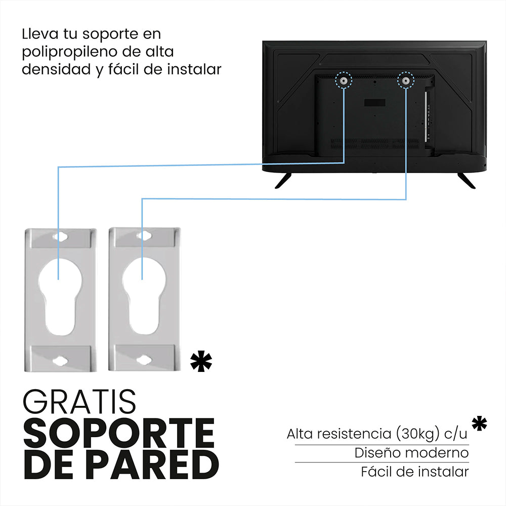 Televisor Challenger 55 Pulgadas Smart Google TV, Color Negro