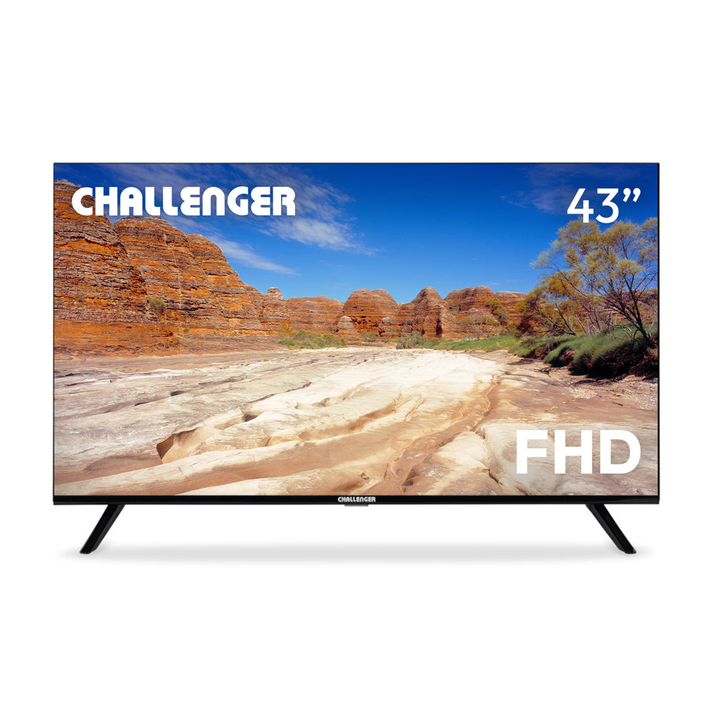 Televisor Challenger 43 Pulgadas Smart Google TV TG81, Color Negro