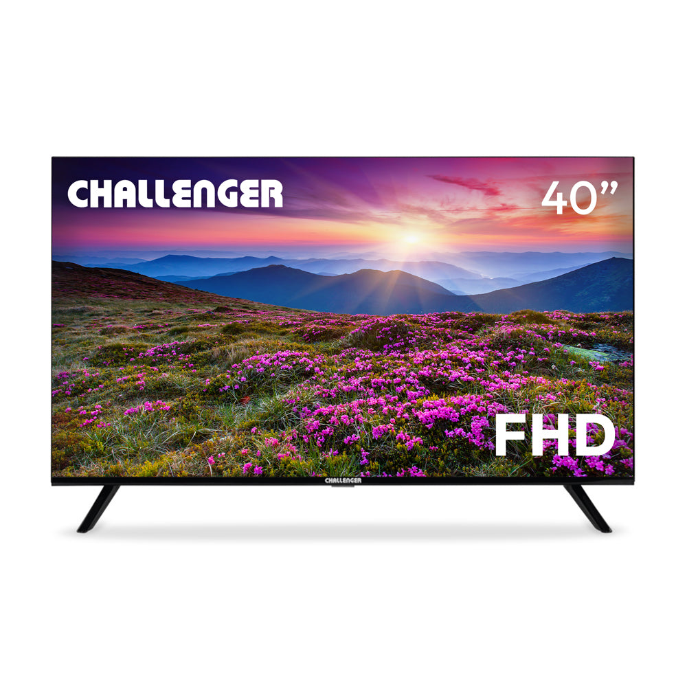 Televisor Challenger 40 Pulgadas Smart Google TV TG81, Color Negro