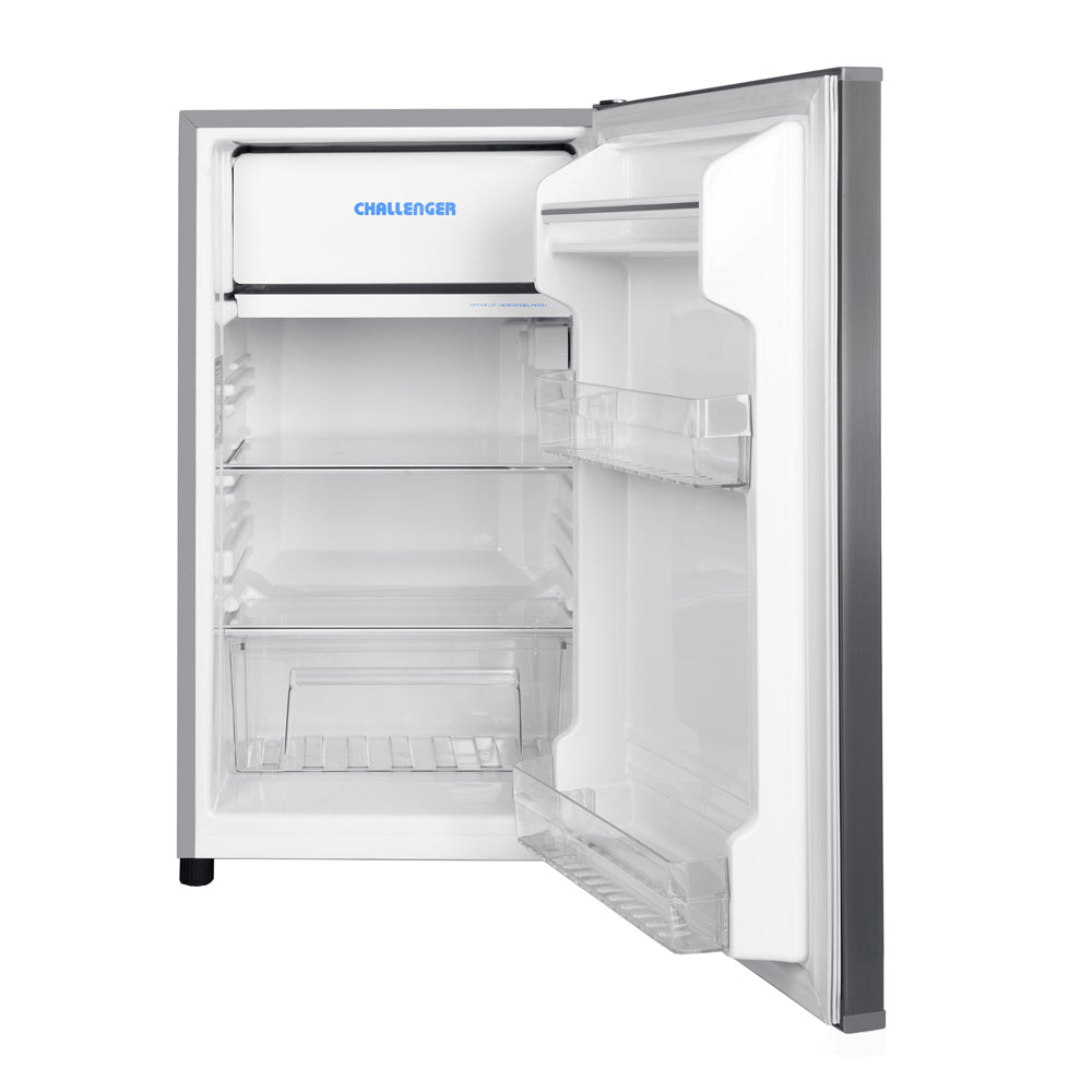 Combo Televisor Challenger 43 Pulgadas Smart Google + Minibar CR 121 Litros, Color Negro y Gris