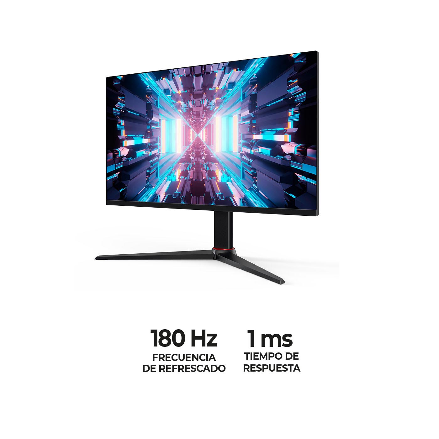 Combo Gamer , Wengue y Rojo, Incluye Escritorio bordo Rojo, Silla Gamer, Monitor Gamer