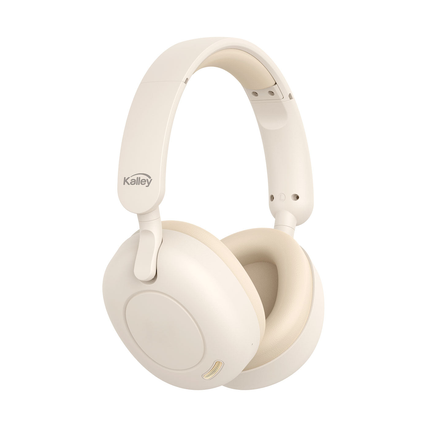 Audífonos De Diadema Kalley Inalámbricos Bluetooth Over Ear K-Ac2 Cancelación De Ruido, Crema