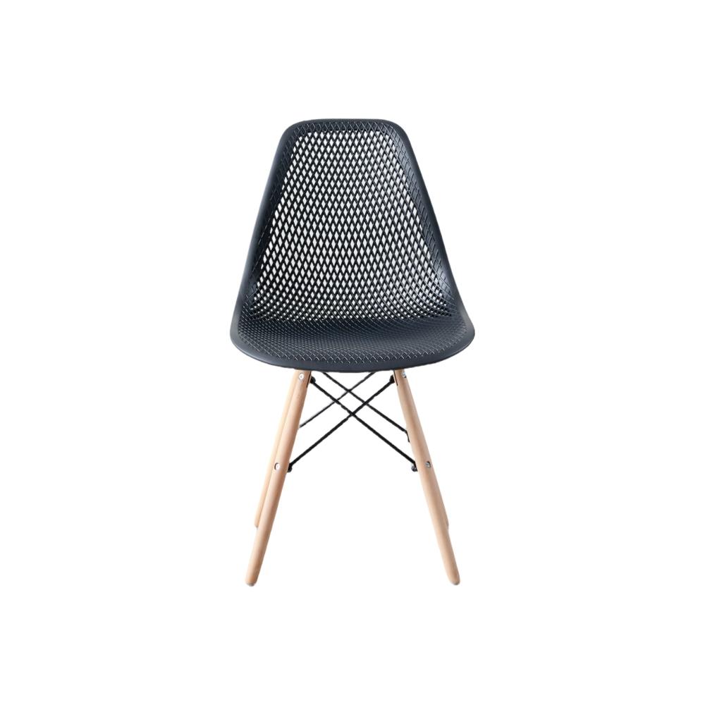 Silla Marcus, Color Negro, Con espaldar y patas en Madera