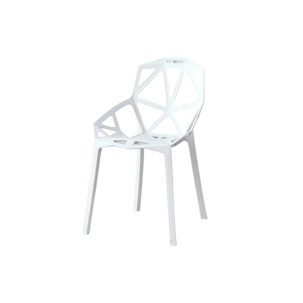 Silla Roxy, Color Blanco, Con espaldar y diseño Moderno X2