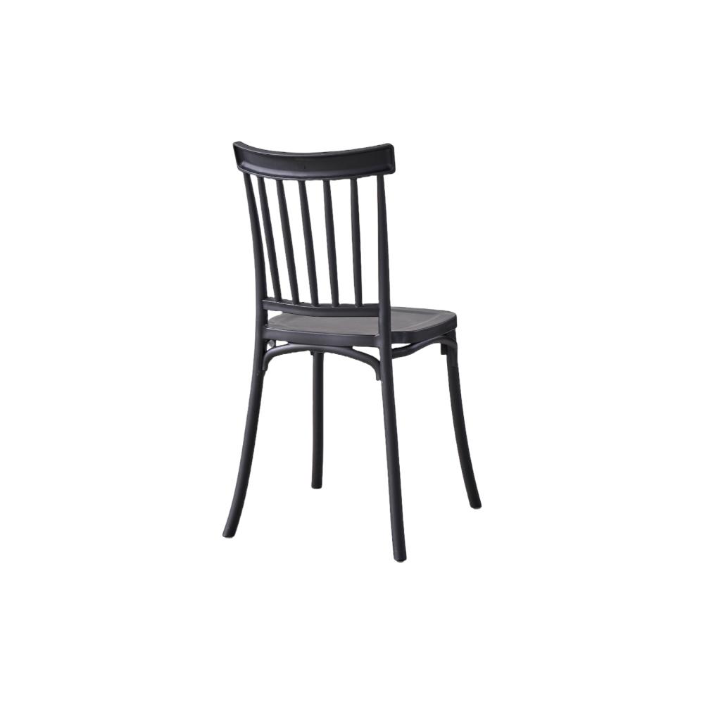Silla Claus, Color Negro, Con espaldar y diseño minimalista X4