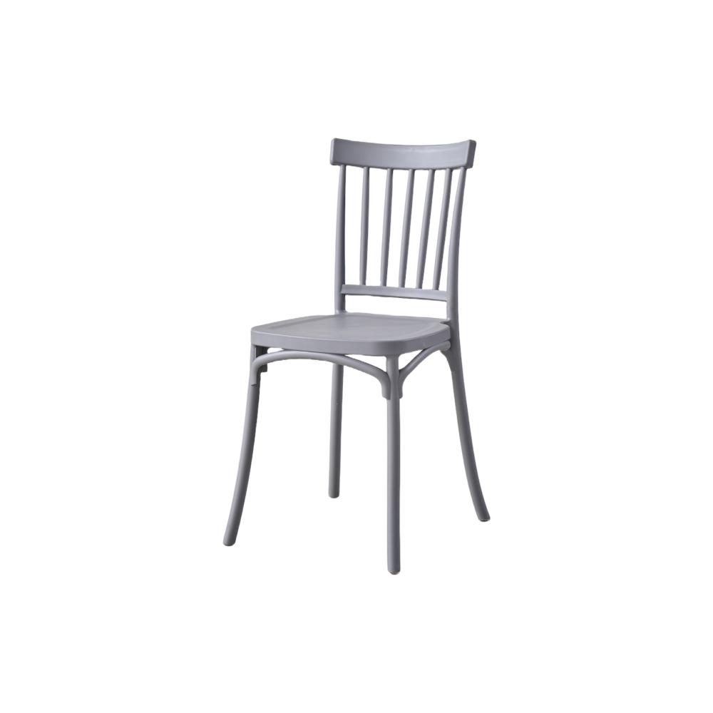 Silla Claus, Color Gris Oscuro, Con espaldar y diseño minimalista X2