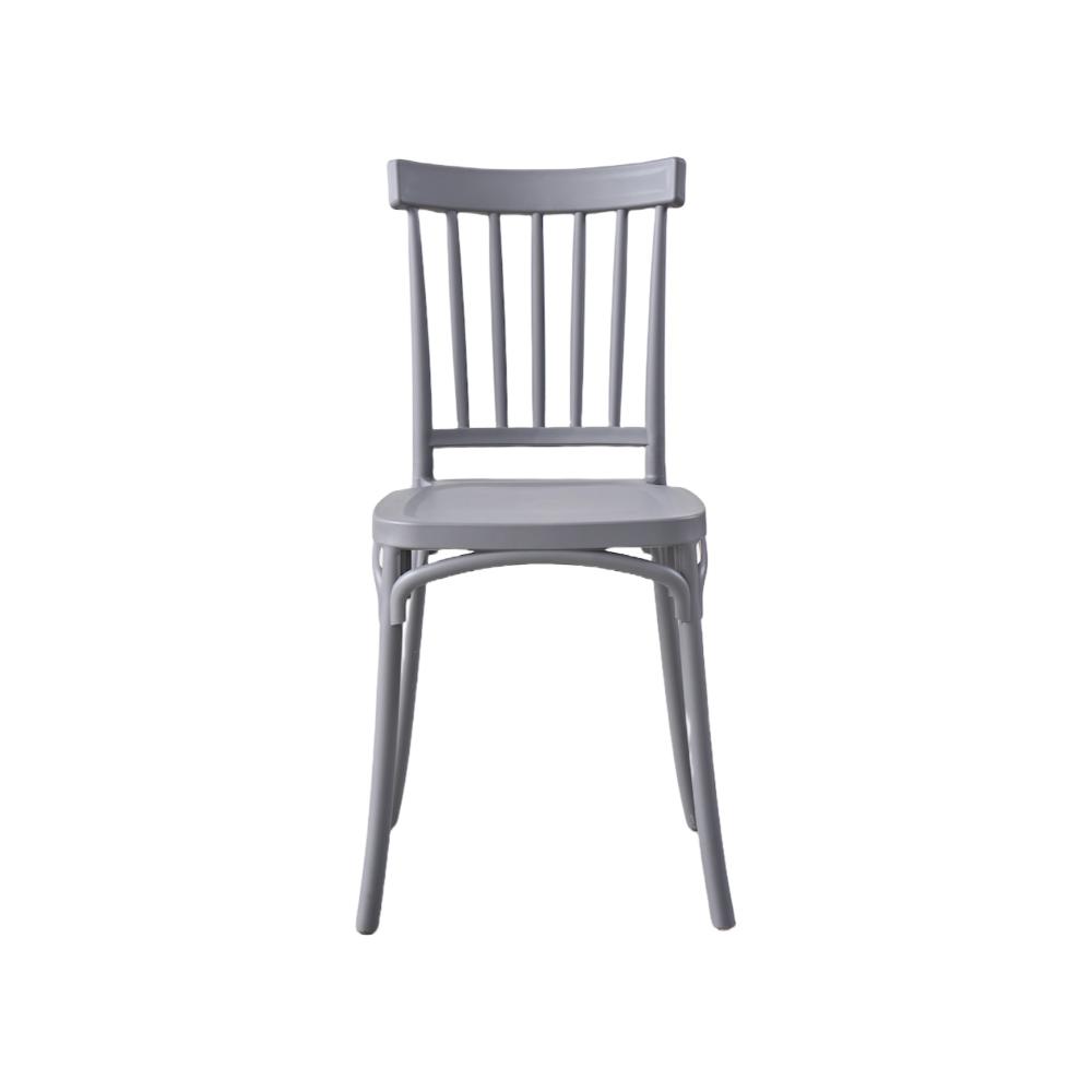 Silla Claus, Color Gris Oscuro, Con espaldar y diseño minimalista X2
