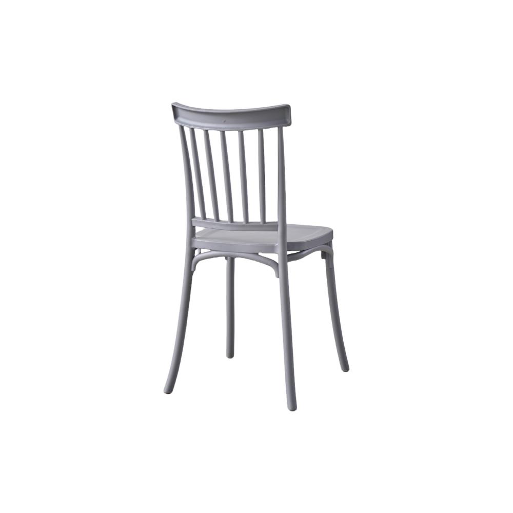 Silla Claus, Color Gris Oscuro, Con espaldar y diseño minimalista X2
