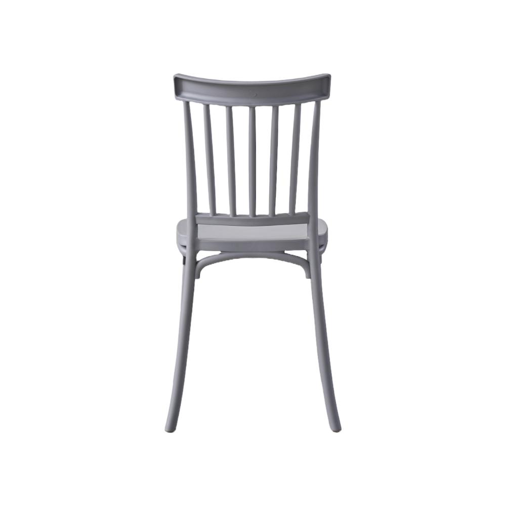 Silla Claus, Color Gris Oscuro, Con espaldar y diseño minimalista X2