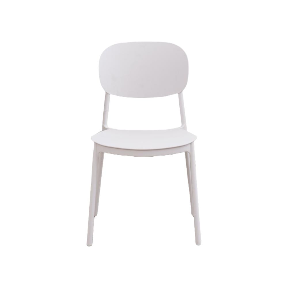 Silla Milan, Color Blanco, Con espaldar y diseño Moderno X4