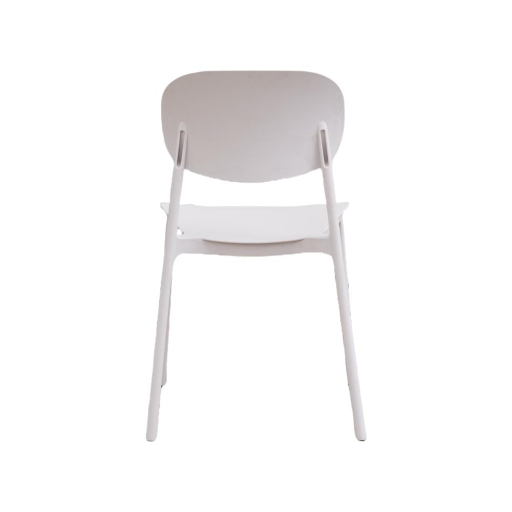 Silla Milan, Color Blanco, Con espaldar y diseño Moderno X4