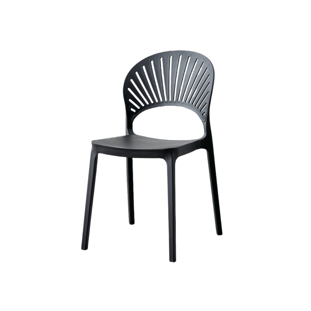 Silla Paraiso, Color Negro, Con espaldar y diseño Moderno X4