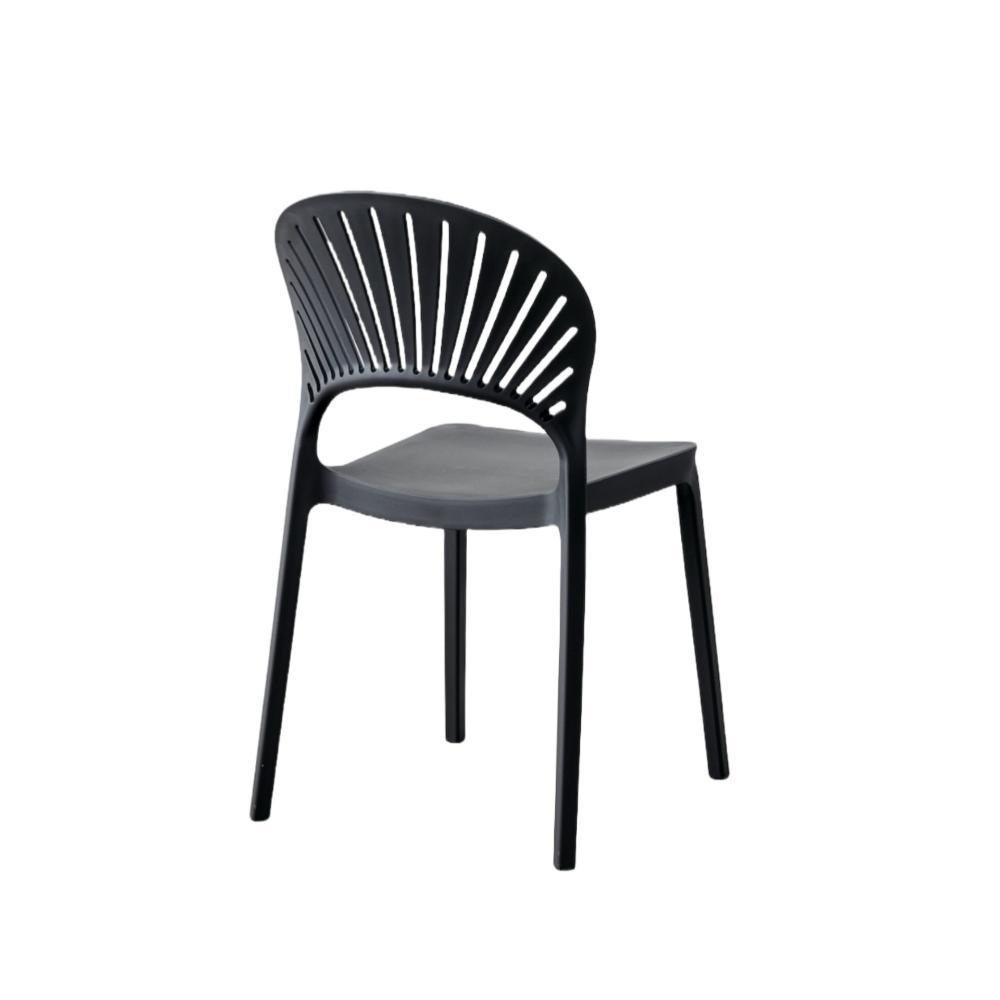 Silla Paraiso, Color Negro, Con espaldar y diseño Moderno X4