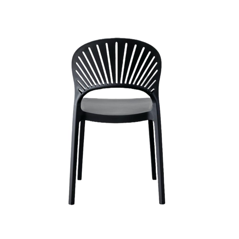 Silla Paraiso, Color Negro, Con espaldar y diseño Moderno X4