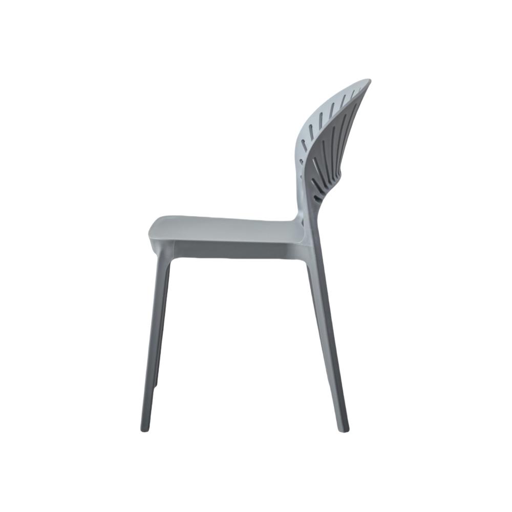 Silla Paraiso, Color Gris Oscuro, Con espaldar y diseño Moderno