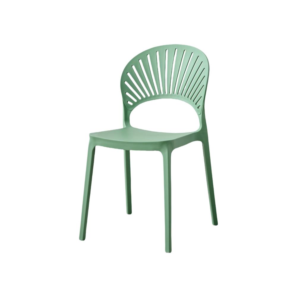 Silla Paraiso, Color Verde Oliva, Con espaldar y diseño Moderno X2