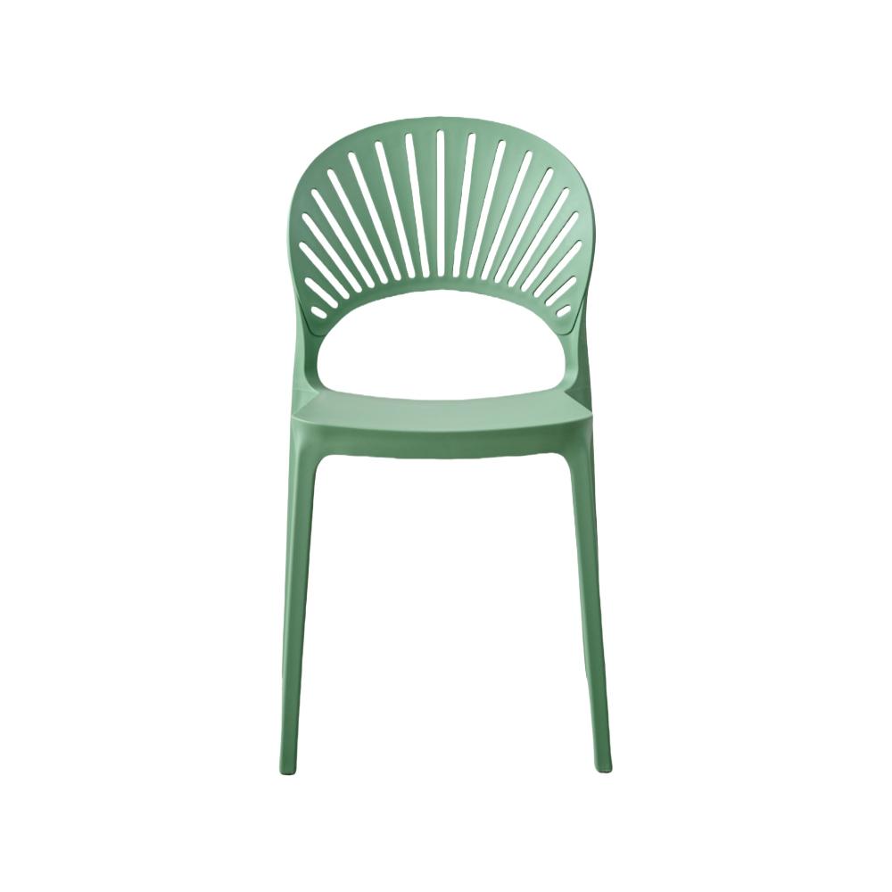 Silla Paraiso, Color Verde Oliva, Con espaldar y diseño Moderno X2