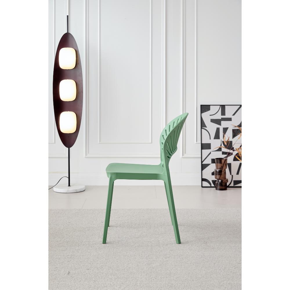 Silla Paraiso, Color Verde Oliva, Con espaldar y diseño Moderno X2