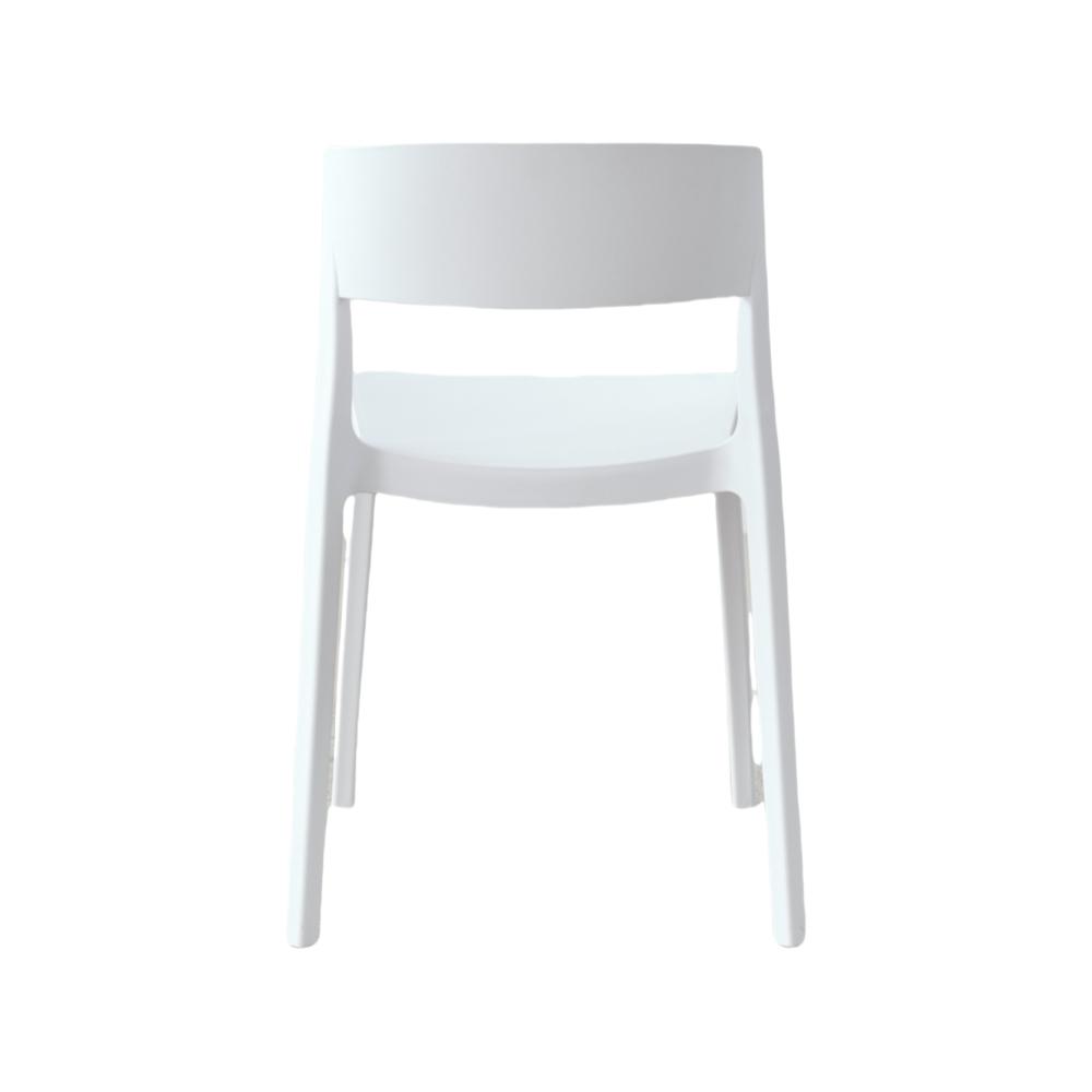 Silla Monaco, Color Blanco, Con espaldar y diseño Moderno