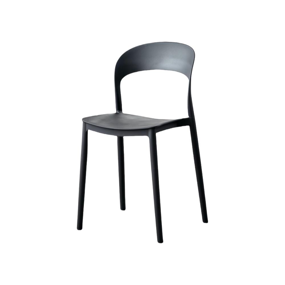 Silla Patrick, Color Negro, Con espaldar y diseño Moderno X4
