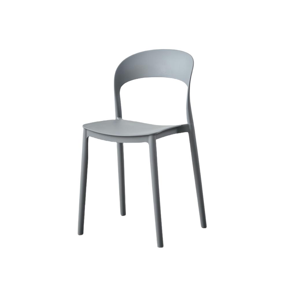 Silla Patrick, Color Gris Oscuro, Con espaldar y diseño Moderno X2