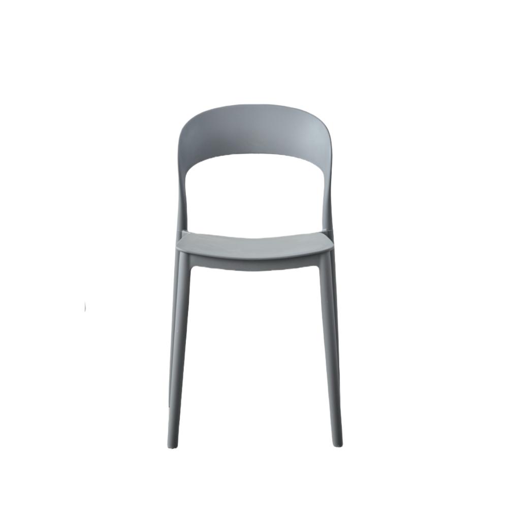 Silla Patrick, Color Gris Oscuro, Con espaldar y diseño Moderno X2