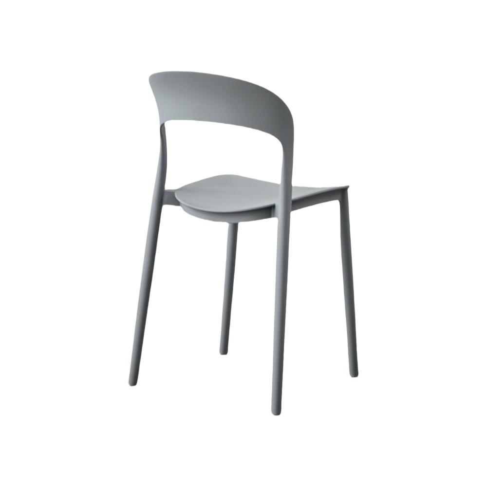 Silla Patrick, Color Gris Oscuro, Con espaldar y diseño Moderno X2