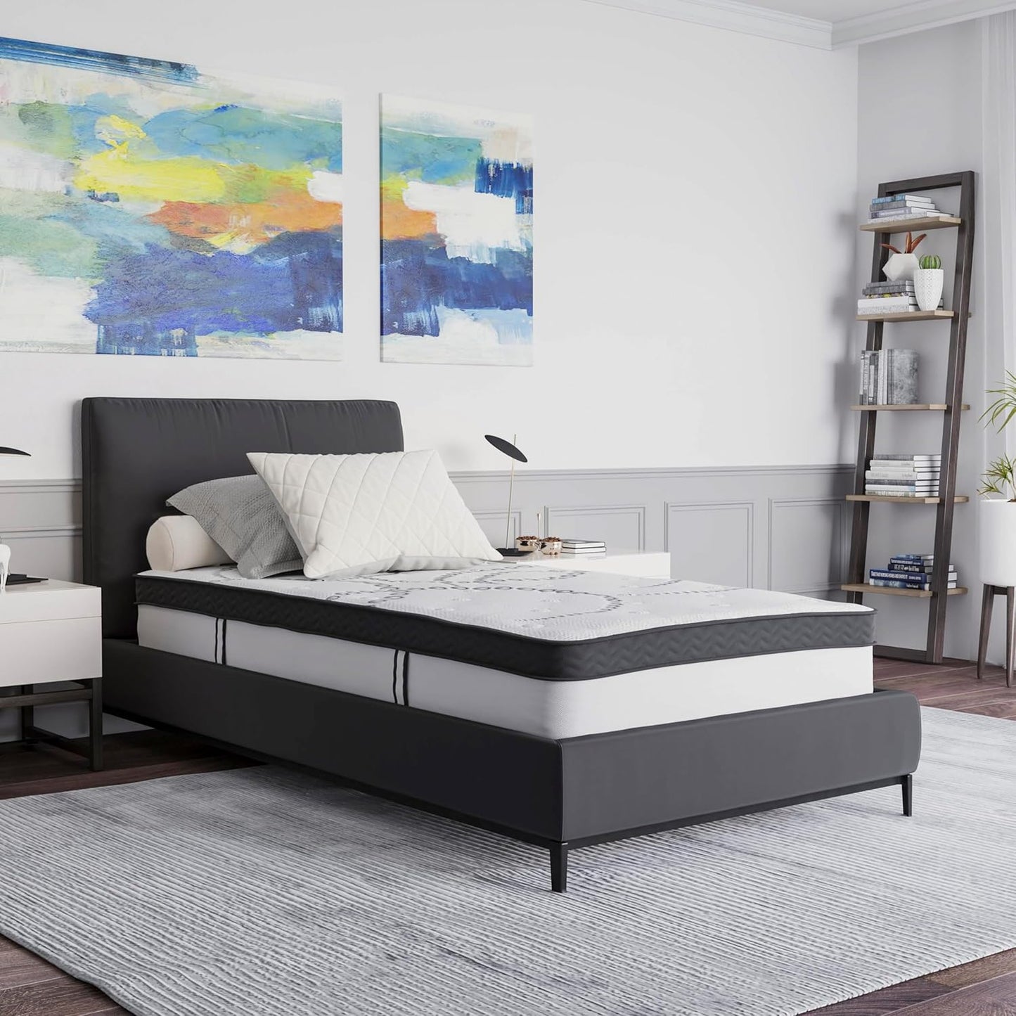 Colchón Capri cómodo, de espuma certificada por CertiPUR-US, de 10 pulgadas,