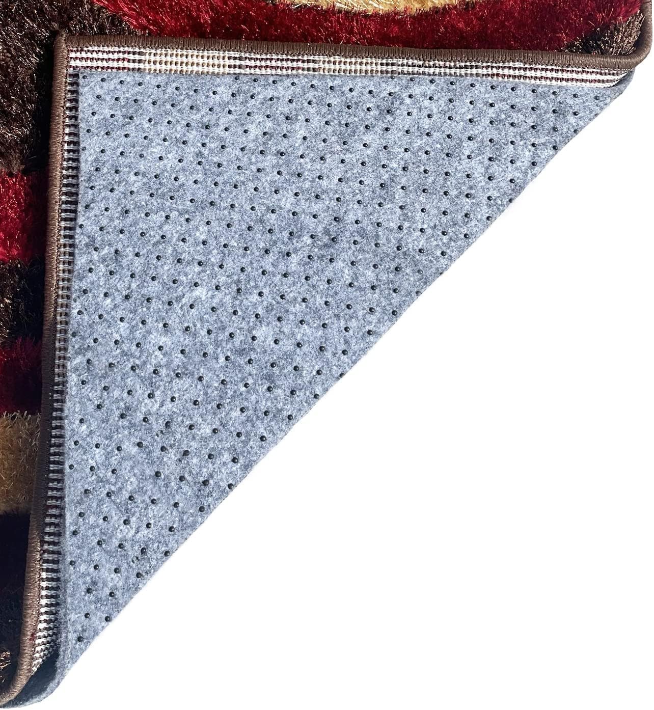 Almohadilla de alfombra de 0.025 pulgadas de grosor de 5 x 8 pies con agarre