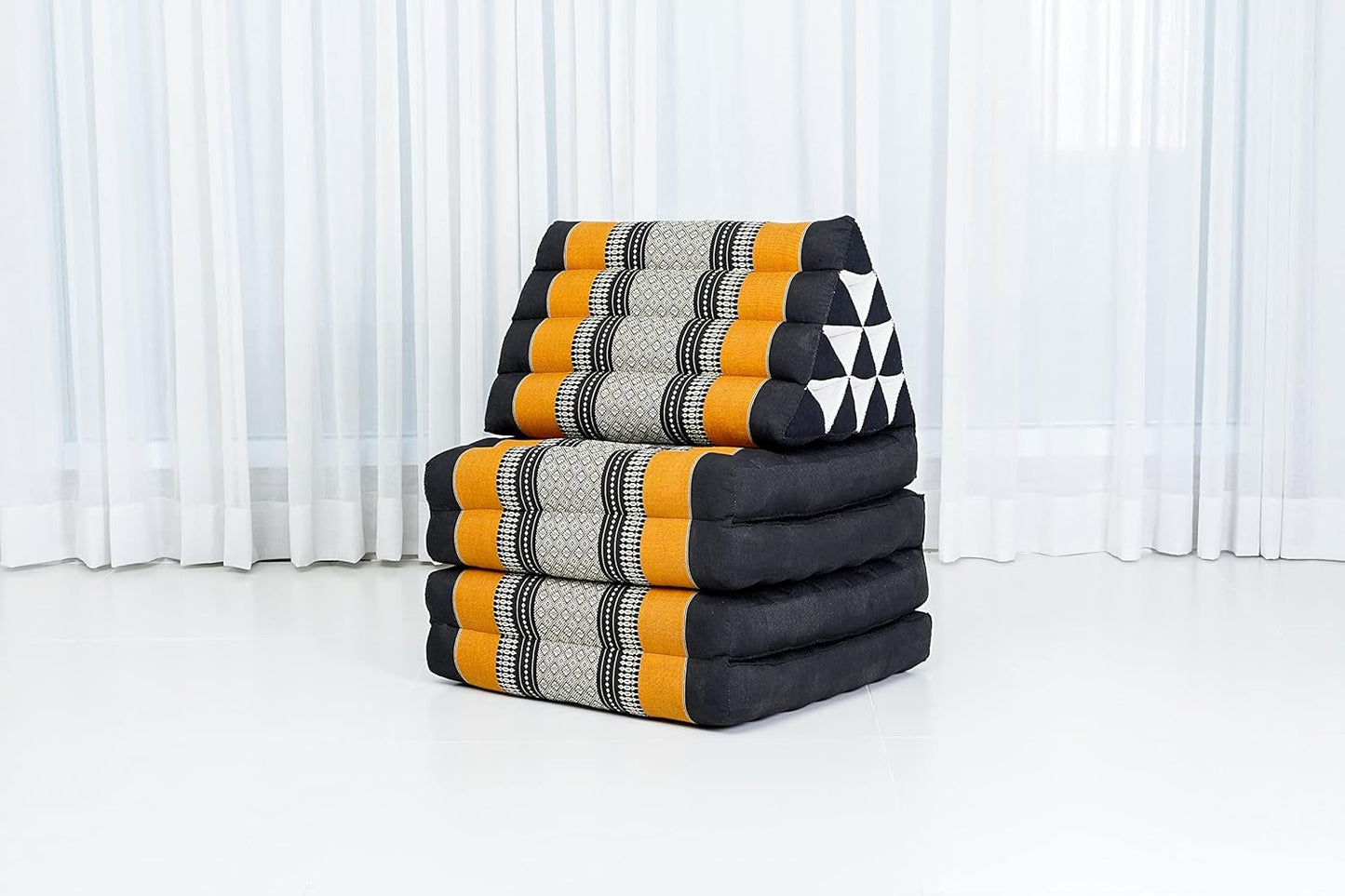 Cómodo colchón japonés de suelo, cama tailandesa con cojín triangular, colchón