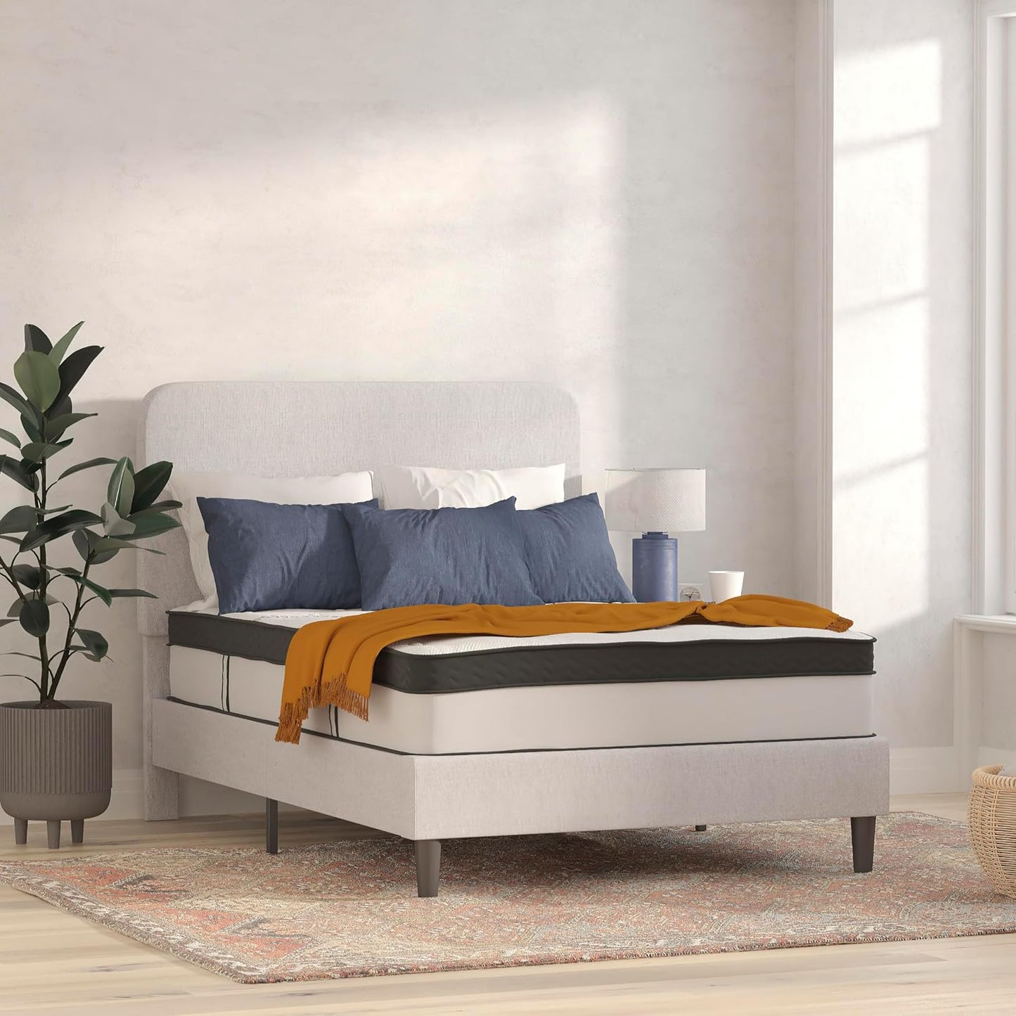 Colchón Capri cómodo, de espuma certificada por CertiPUR-US, de 12 pulgadas,