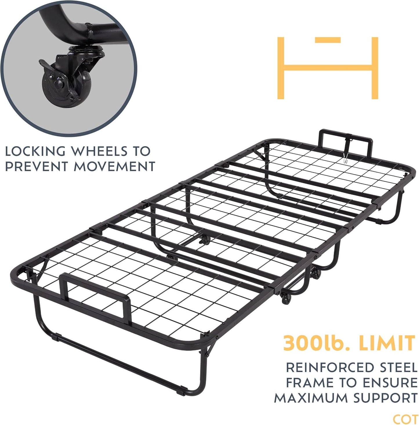 Cama plegable de espuma viscoelástica de 5 pulgadas de alta calidad, colchón