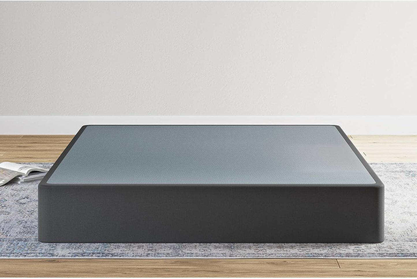 Signature Design by Somier de colchón de 10 pulgadas con base de metal, King,
