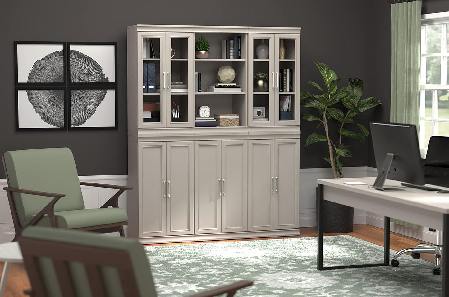 ClosetMaid Juego de pares de almacenamiento modular, 2 puertas de panel de
