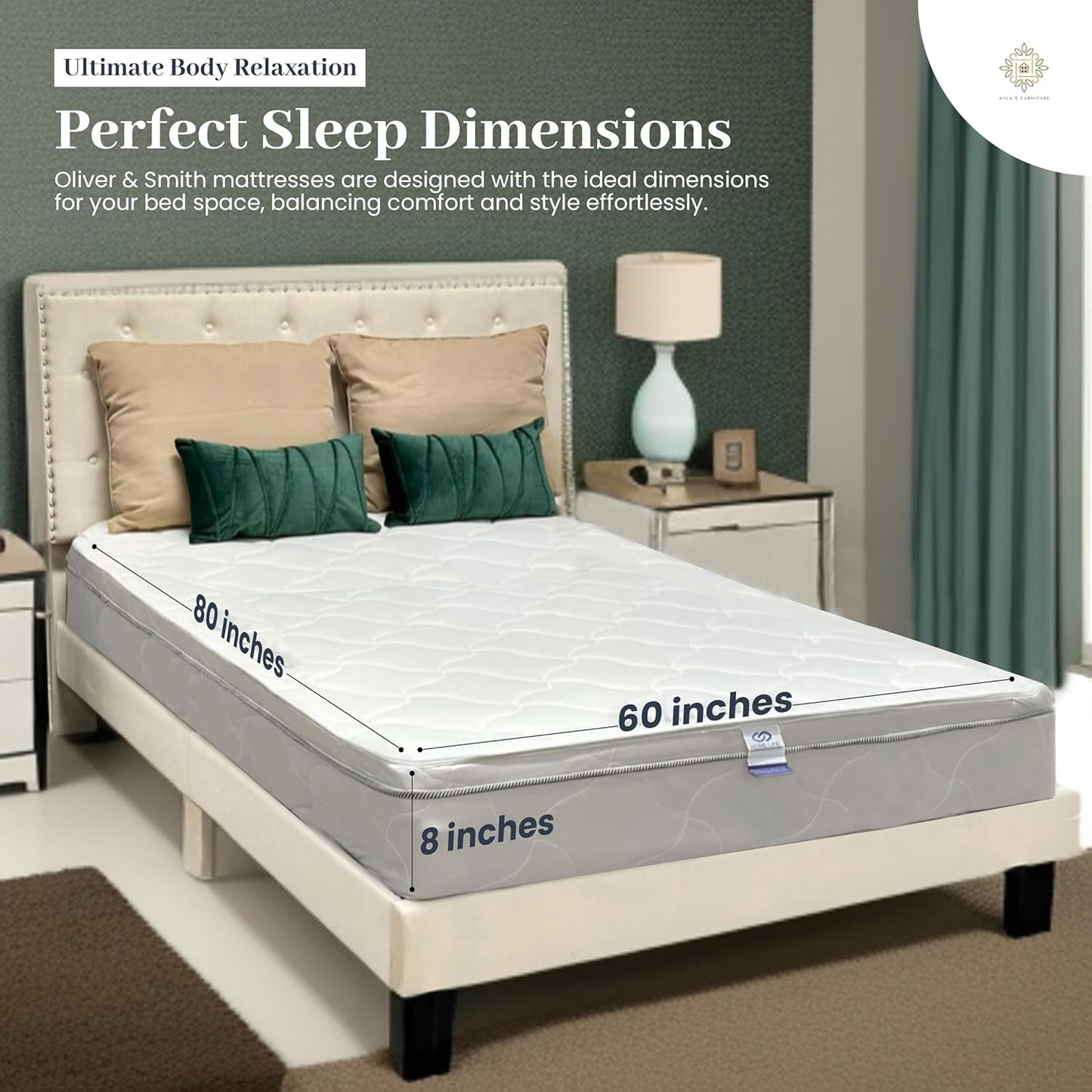 Colchón de cama Queen Colchón híbrido de 8 pulgadas tamaño Queen con espuma
