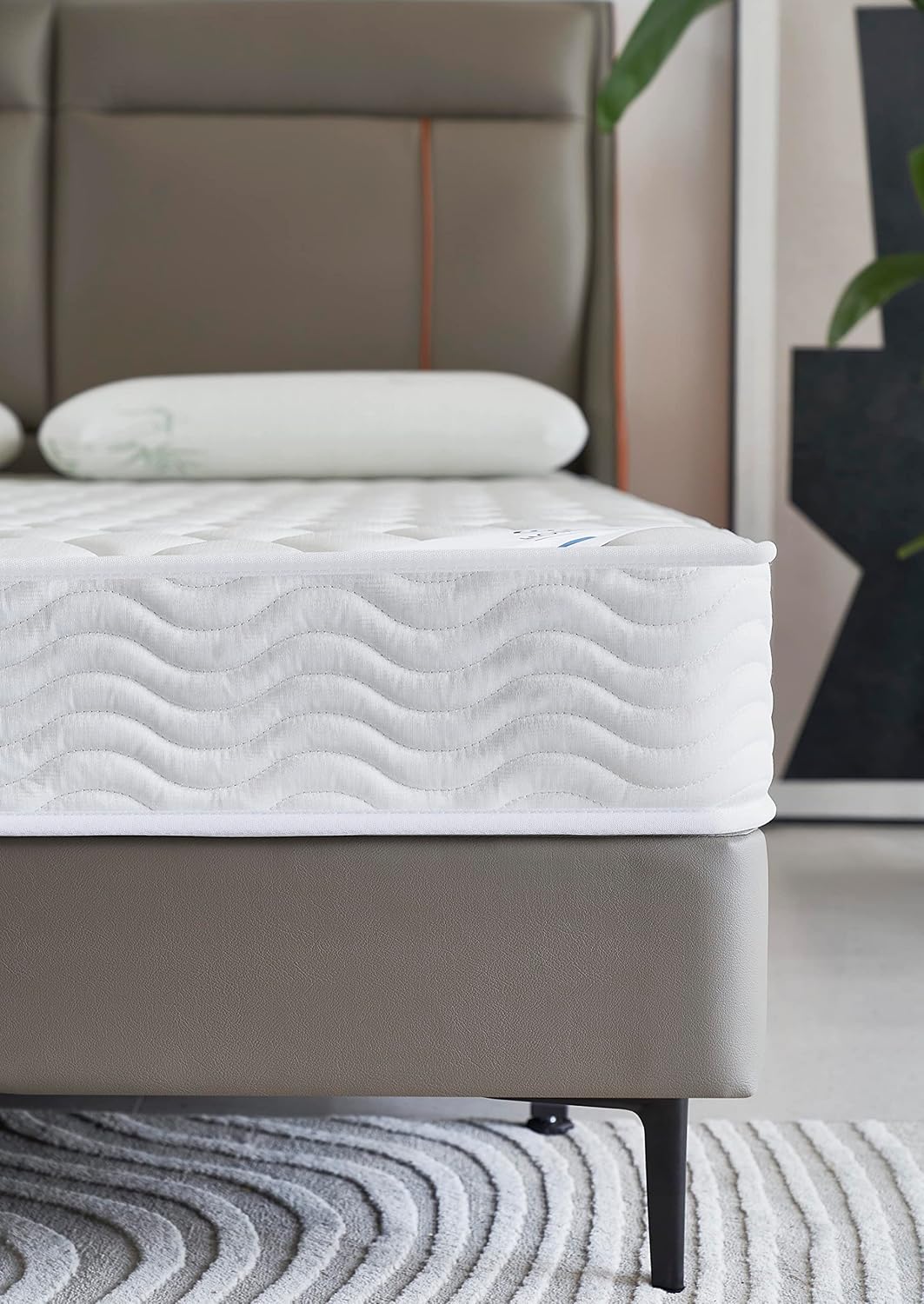 Colchón híbrido Homelife de resortes interiores de 6 pulgadas con capa de