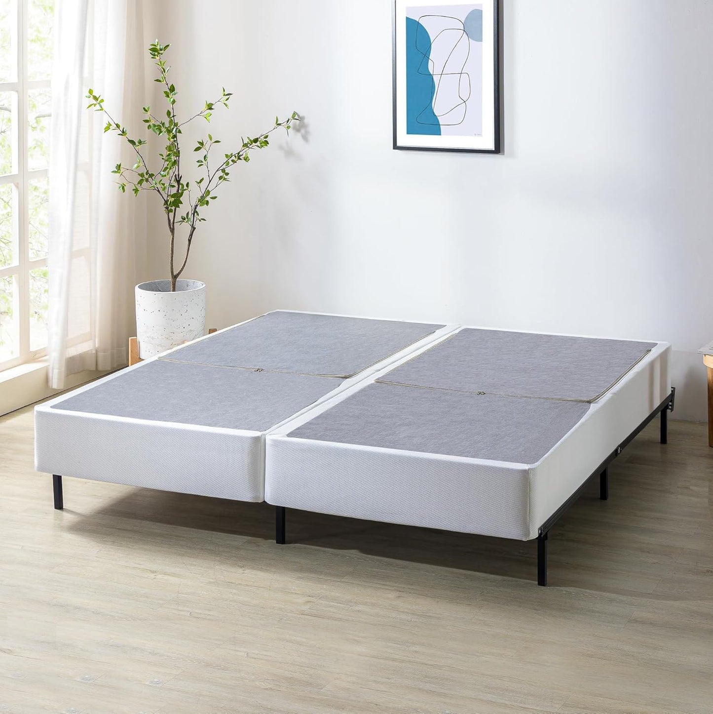Somier y base de colchón plegables de Sleep Master, Acero
