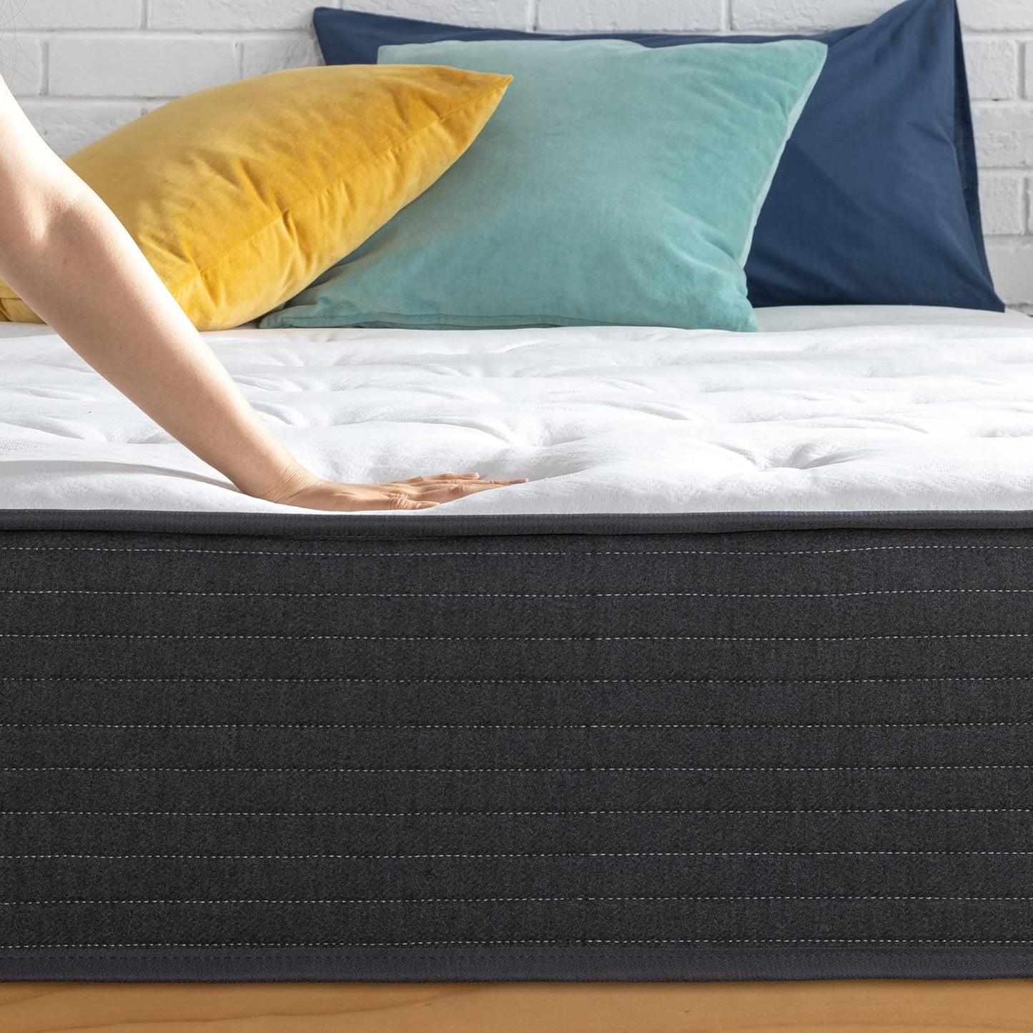 Colchón híbrido Comfort Essential de 10 pulgadas, soporte para aliviar la