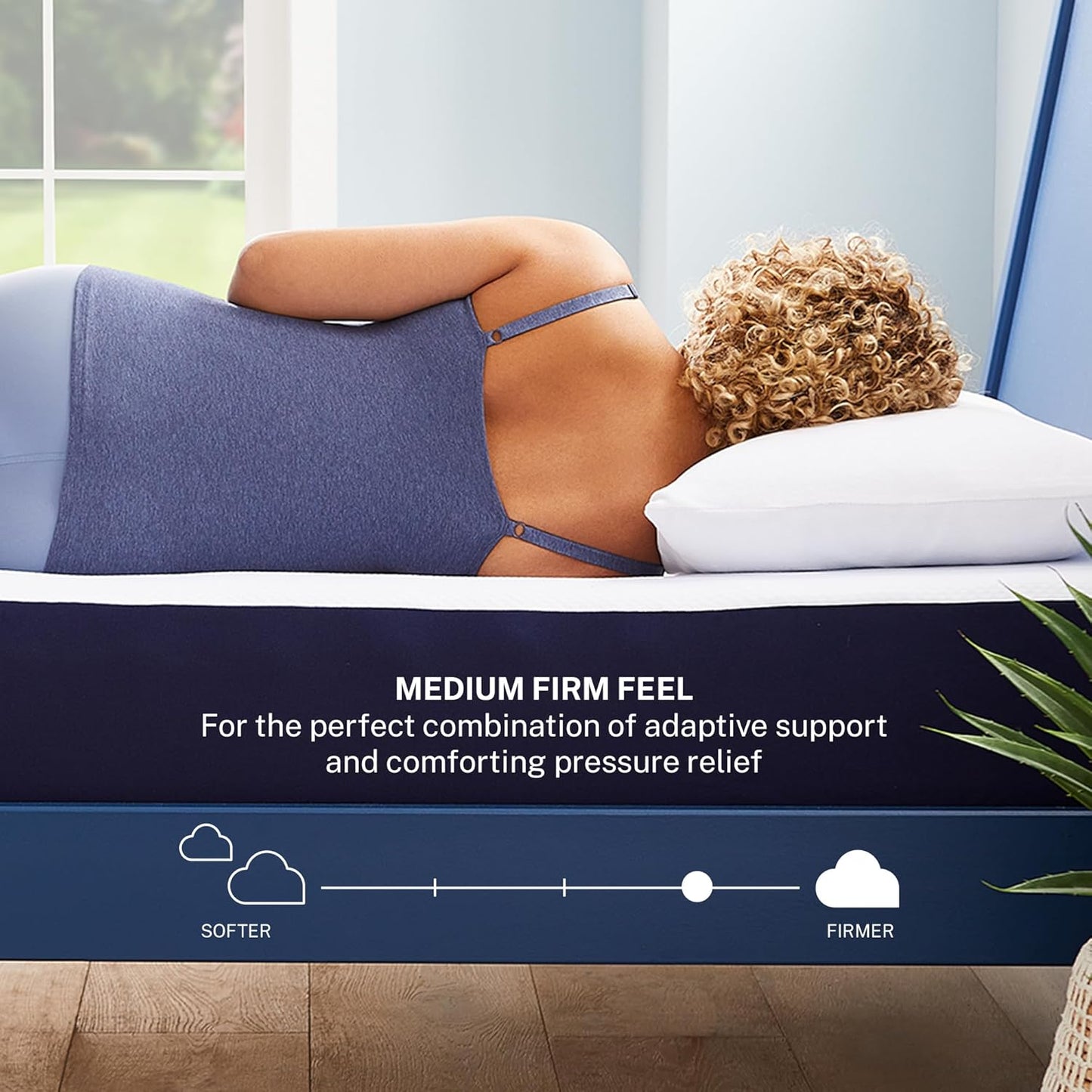 Sleep Innovations 10" colchón de espuma combinado con gel, con efecto memoria,