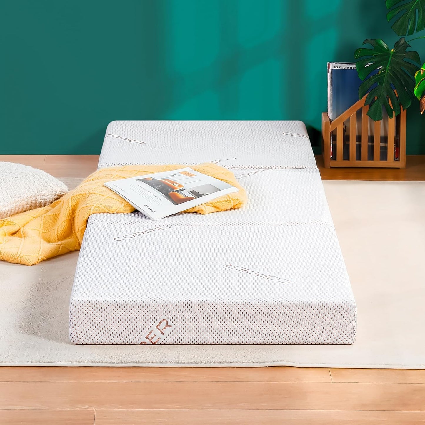 Olee Sleep Cubrecolchón de espuma viscoelástica antibacteriana de triple