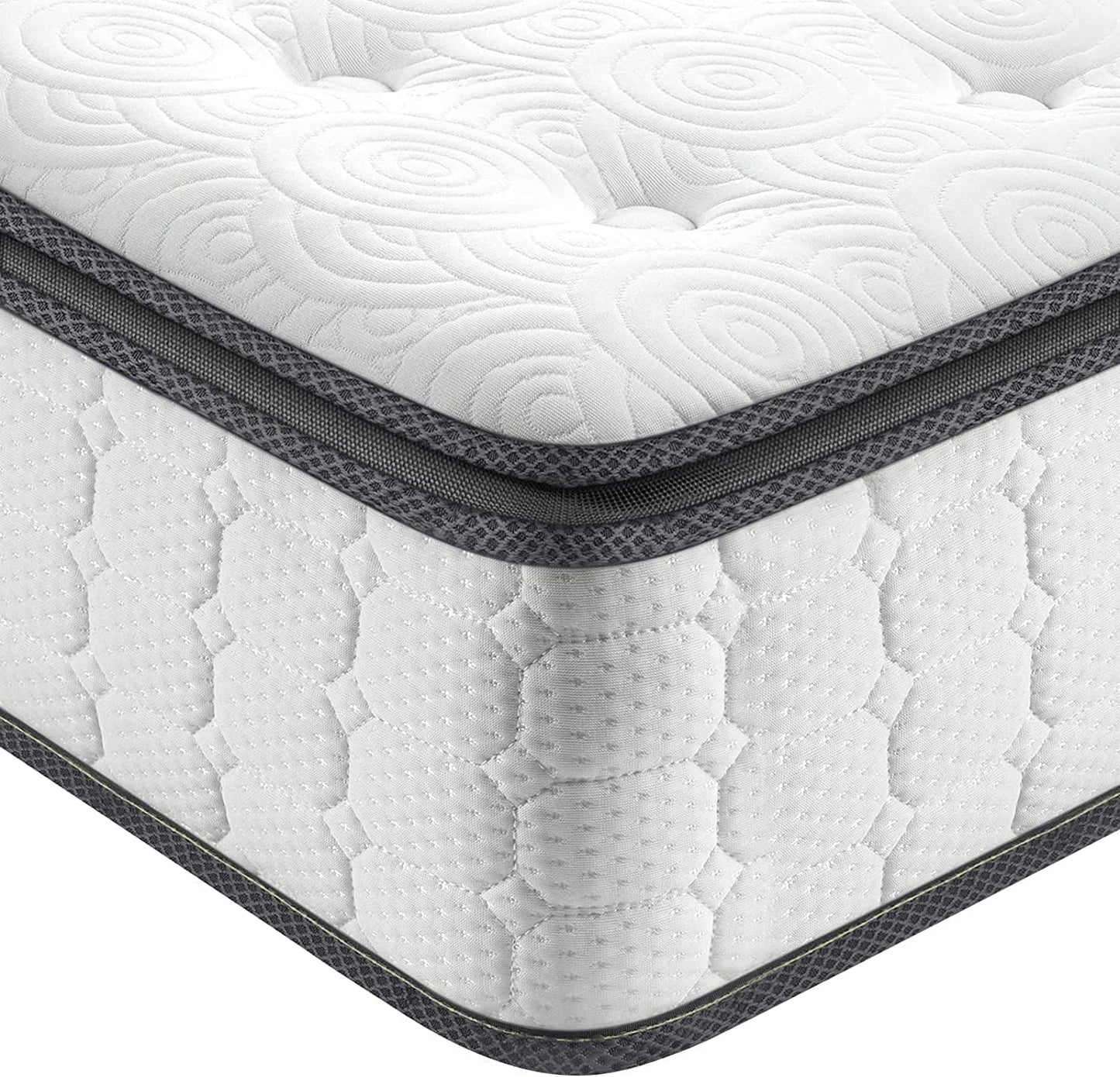 Colchón individual híbrido de 12 pulgadas en una caja, colchón de espuma
