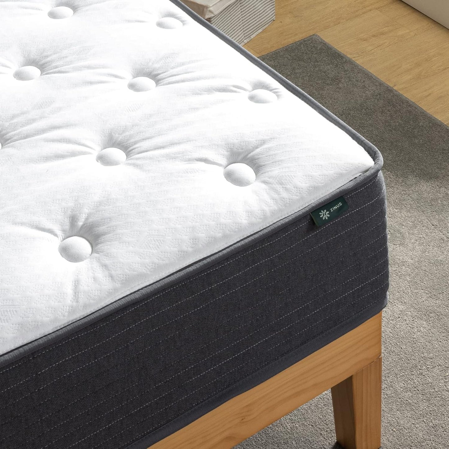 Colchón híbrido Comfort Essential de 10 pulgadas, soporte para aliviar la