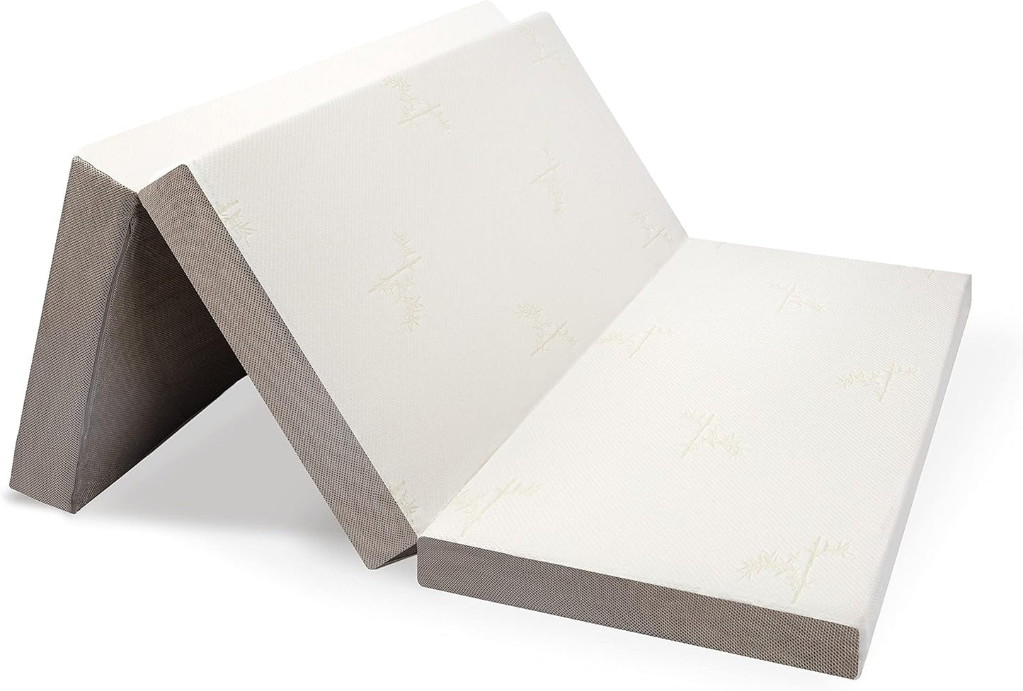 Colchón plegable en tres partes con funda lavable (73 x 52 x 4 pulgadas)
