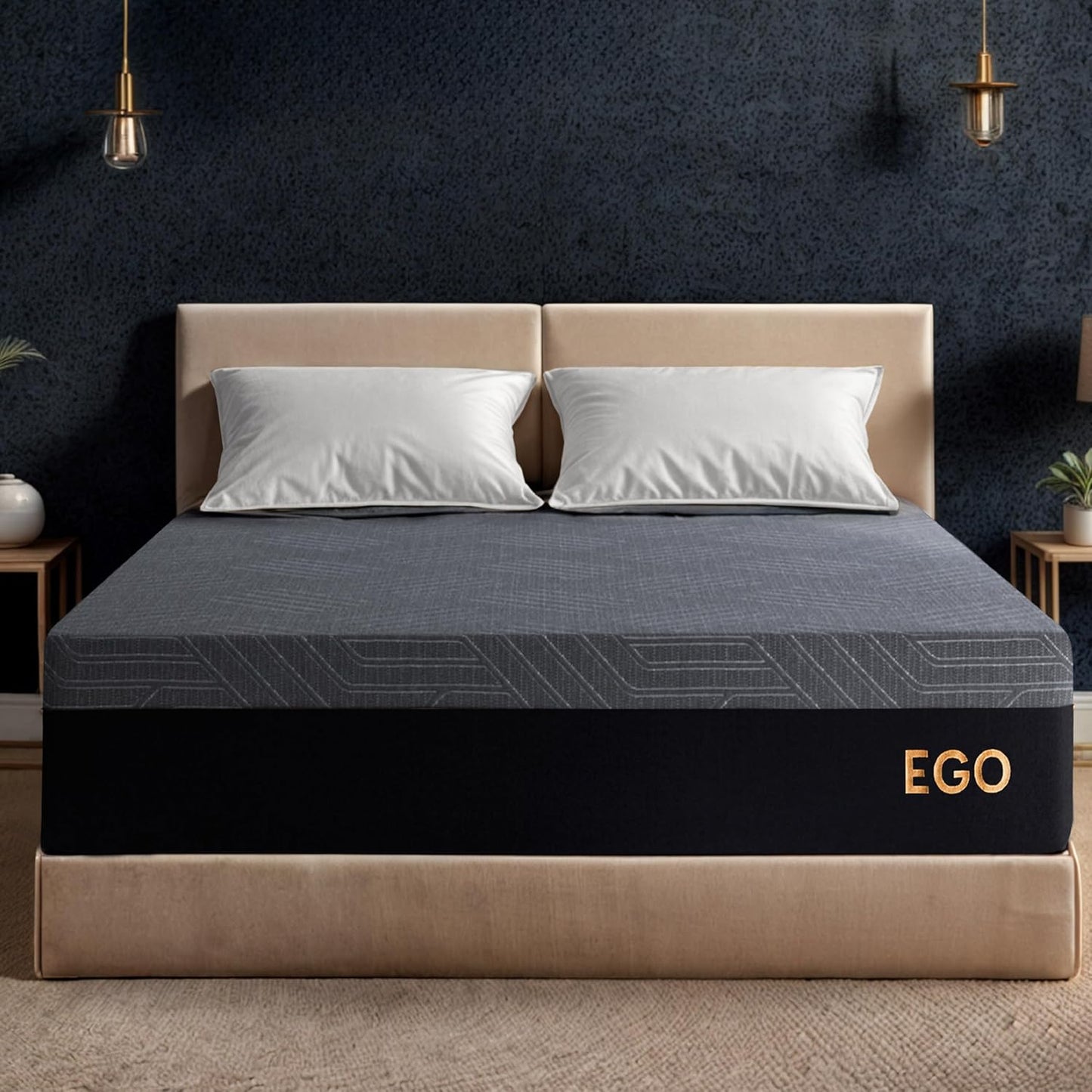 EGOHOME Colchón individual de 10 pulgadas, colchón de espuma viscoelástica de